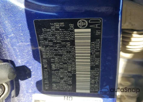 2015 Toyota Corolla L z USA, uszkodzony, nr VIN 2T1BURHE3FC390642